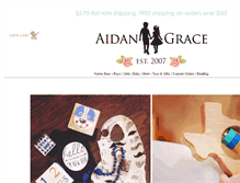 Tablet Screenshot of aidangrace.com